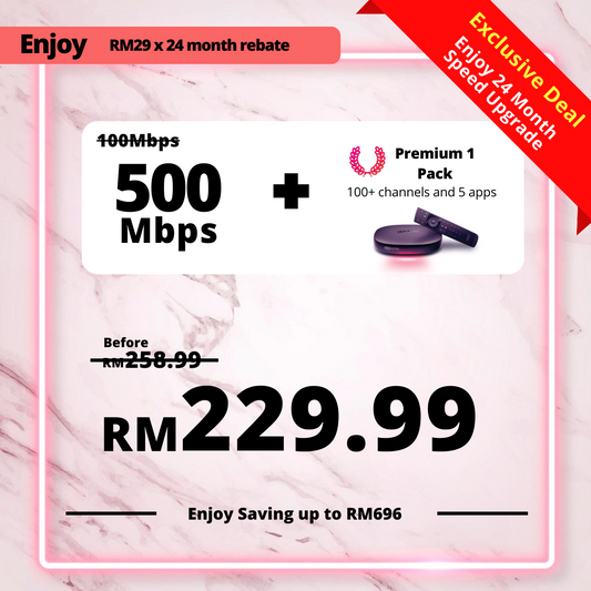 Astro Fibre 100 Mbps + Premium Pack 1