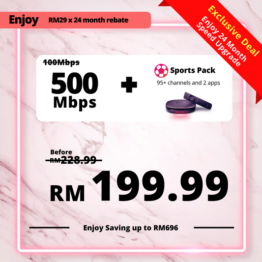 Astro Fibre 100 Mbps + Sports Pack