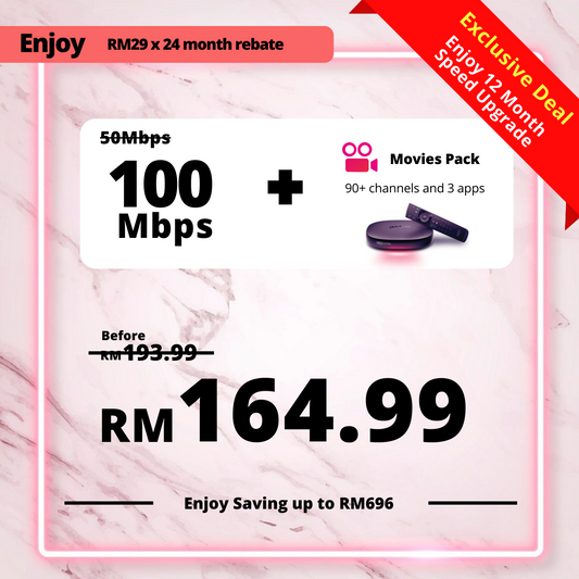 Astro Fibre 50 Mbps + Movies Pack