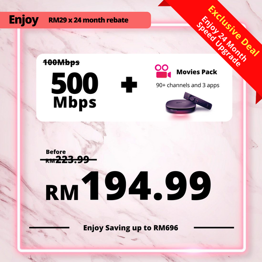 Astro Fibre 100 Mbps + Movies Pack